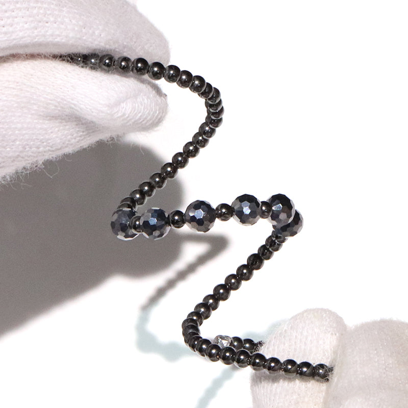 【ことほぎ】形状記憶リング　磁石(じせき)　丸約2mm×テラヘルツ　ミラーカット約4mm　日本製 [co-g2091]