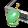 Get 30% off when you purchase 10 or more eligible items. Automatic discount at checkout. Oval Jadeite Pendant Top from Myanmar, Silver 925 and Gold [co-g1160]