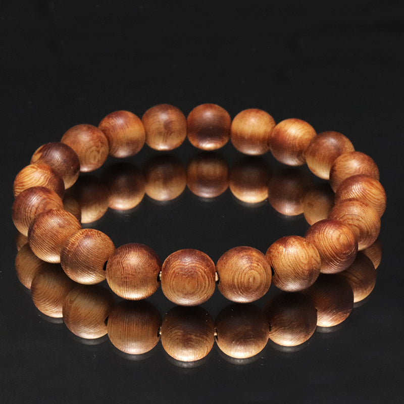 【パワーズウッド】ブレス　屋久杉(油木)＜鹿児島産＞　丸  [co-g2097]