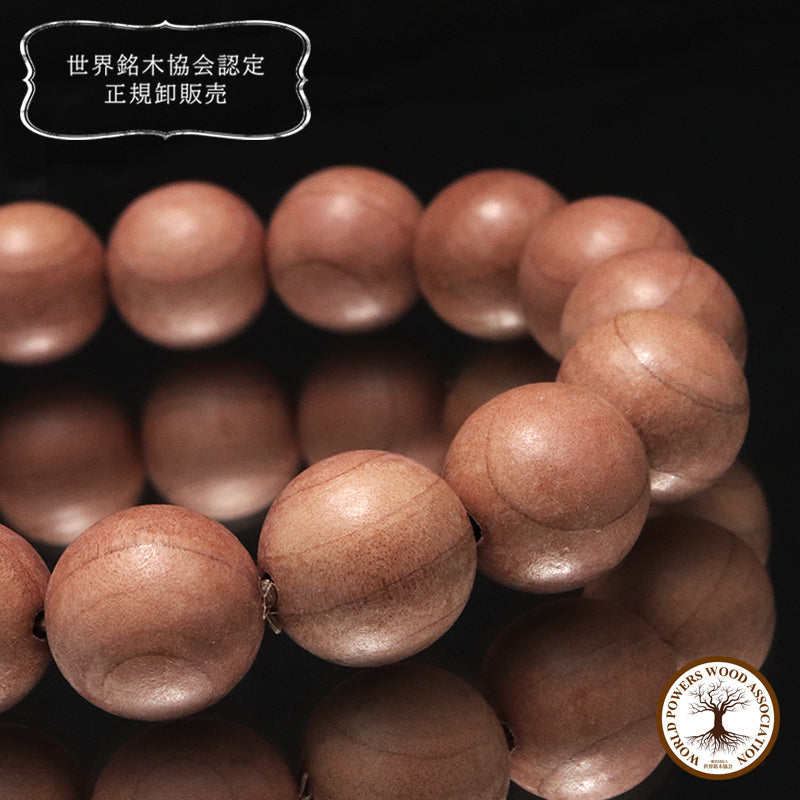 【パワーズウッド】ブレス　血柏(けっばん)＜中国/チベット産＞　丸  [co-g2098]