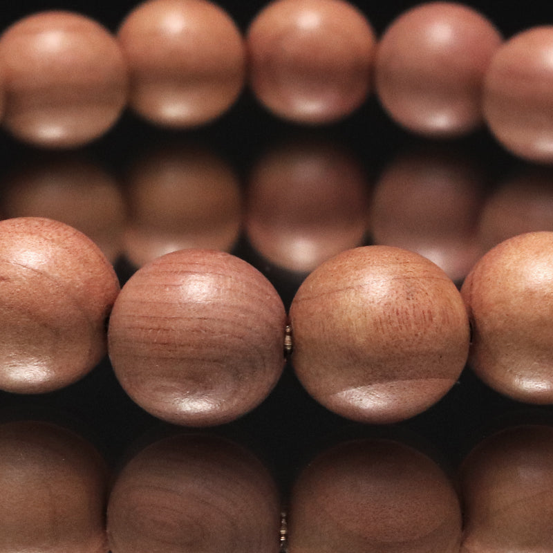 【パワーズウッド】ブレス　血柏(けっばん)＜中国/チベット産＞　丸  [co-g2098]