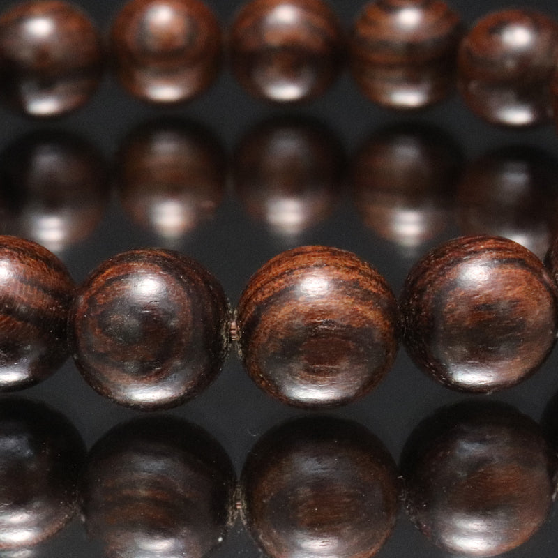 【パワーズウッド】ブレス　タイガーウッド＜アフリカ産＞　丸  [br-g9024]