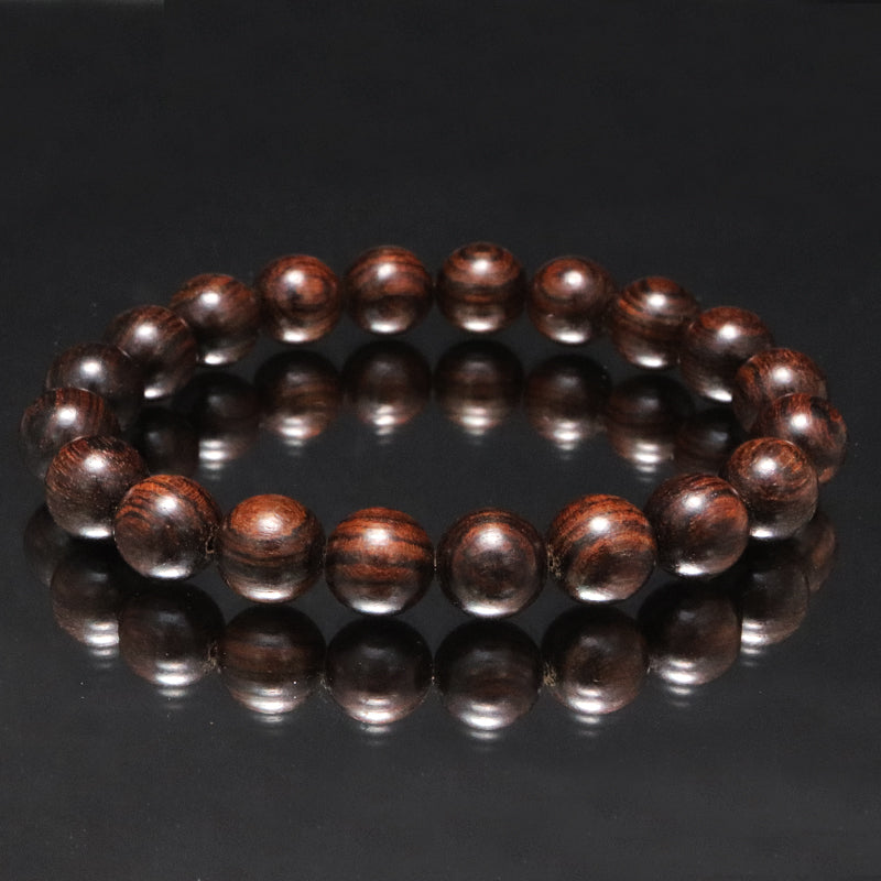 【パワーズウッド】ブレス　タイガーウッド＜アフリカ産＞　丸  [br-g9024]