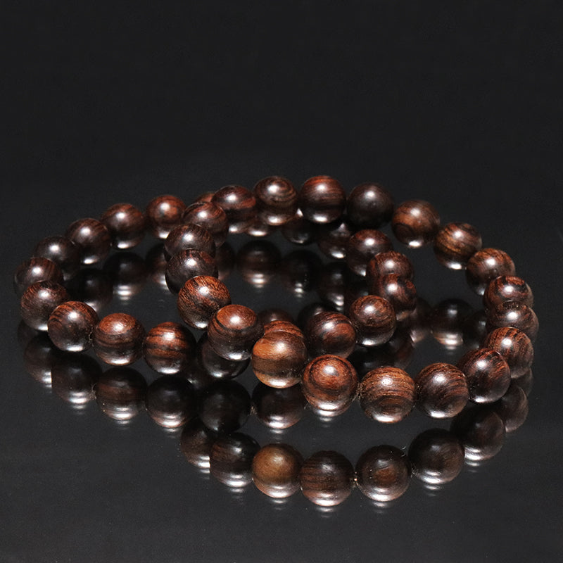 【パワーズウッド】ブレス　タイガーウッド＜アフリカ産＞　丸  [br-g9024]