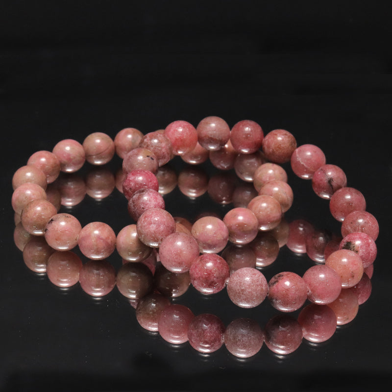 【日本銘石】ブレス　愛知ロードナイト＜愛知県産＞　柄なし　丸　山梨研磨 [co-g1527]