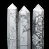 置物　六角柱　ハウライト　約2～2.5×7.6～8.6cm [co-g2105]