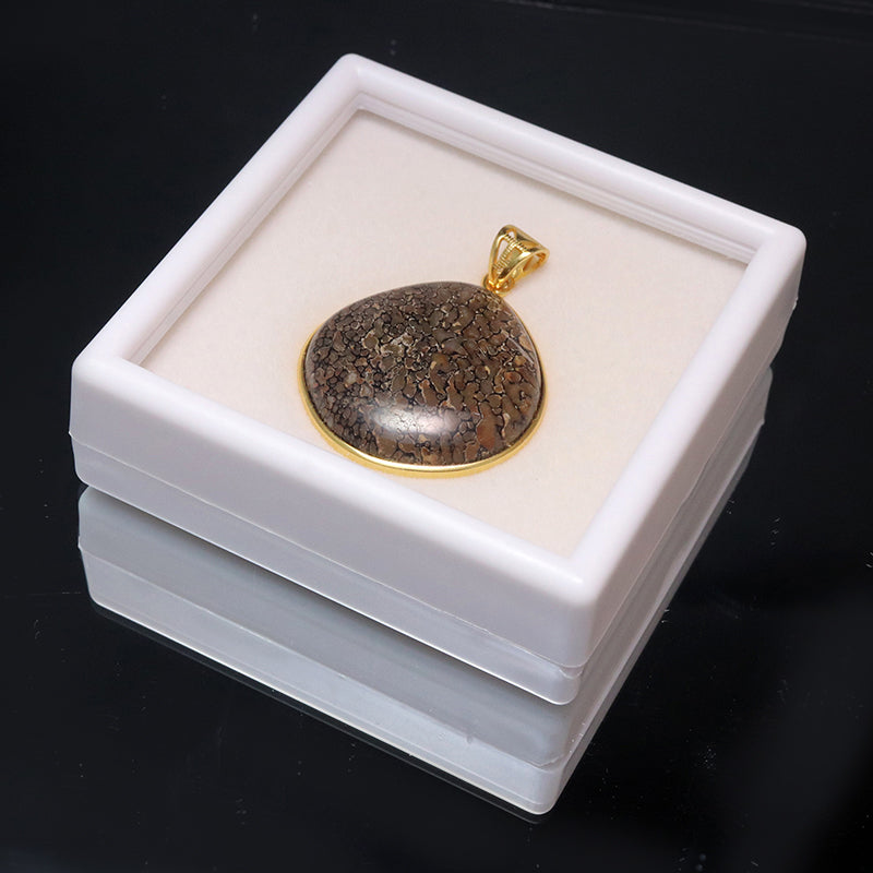 ダイナソーボーンフォッシル（クリーム系）ペンダントトップ ダイナソーボーンフォッシル（クリーム系）ペンダントトップ