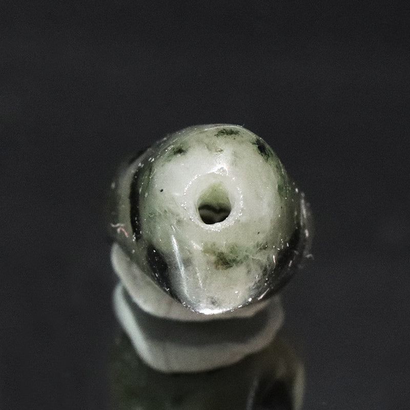 原石　フェナカイト＆エメラルド　共生鉱　ブラジル産　穴あり　[co-g2127]