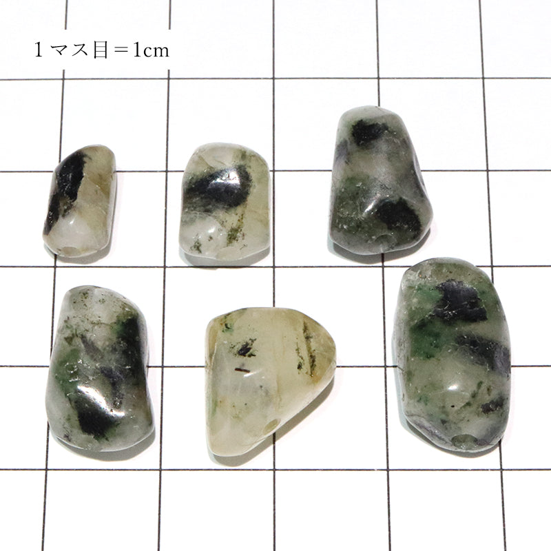 原石　フェナカイト＆エメラルド　共生鉱　ブラジル産　穴あり　[co-g2127]