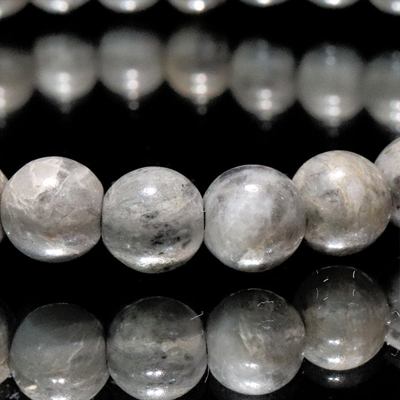 【日本銘石】ブレス　美ら海石＜沖縄県産＞　丸　約6mm  [co-g2130]