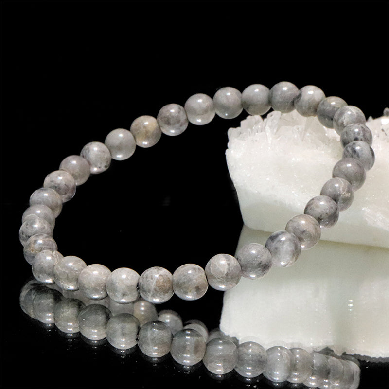 【日本銘石】ブレス　美ら海石＜沖縄県産＞　丸　約6mm  [co-g2130]