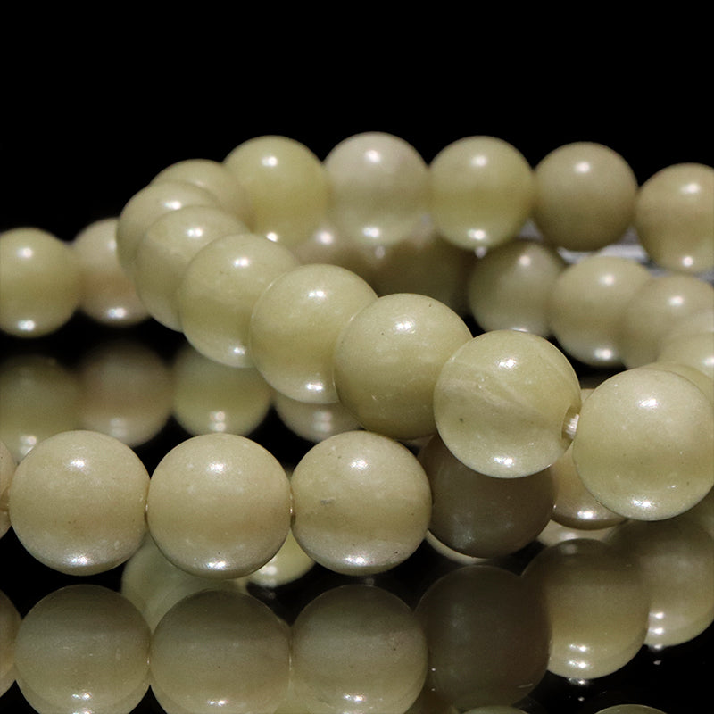 【日本銘石】ブレス　ブルーフェアリースキン＜広島県産＞　丸　約8mm  [co-g2131]