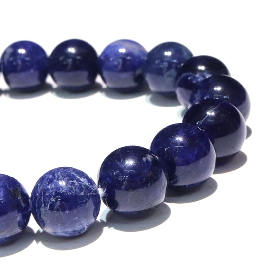 ブレス　インペリアルソーダライト＜ブラジル産＞　山梨研磨　丸 [co-g2132]