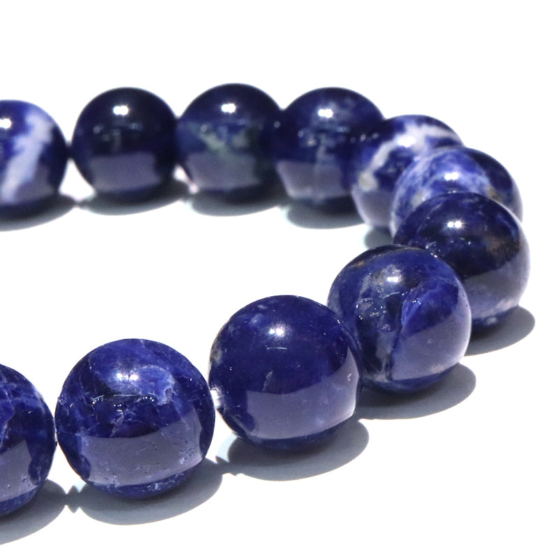 ブレス　インペリアルソーダライト＜ブラジル産＞　山梨研磨　丸 [co-g2132]