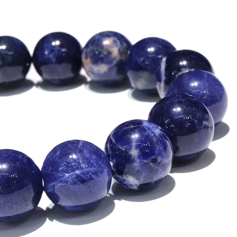 ブレス　インペリアルソーダライト＜ブラジル産＞　山梨研磨　丸 [co-g2132]