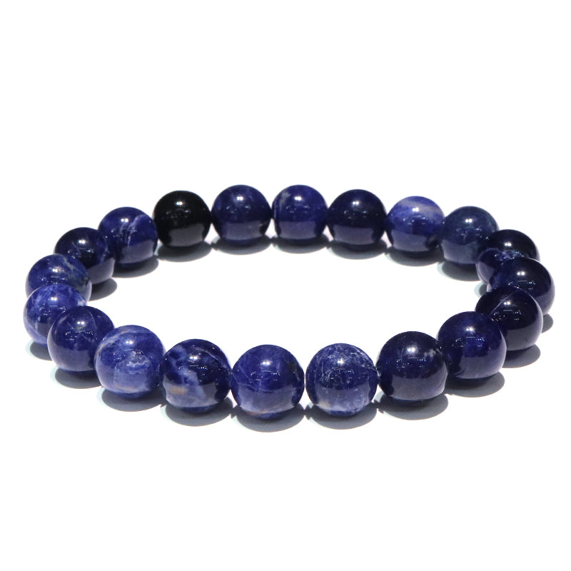 ブレス　インペリアルソーダライト＜ブラジル産＞　山梨研磨　丸 [co-g2132]