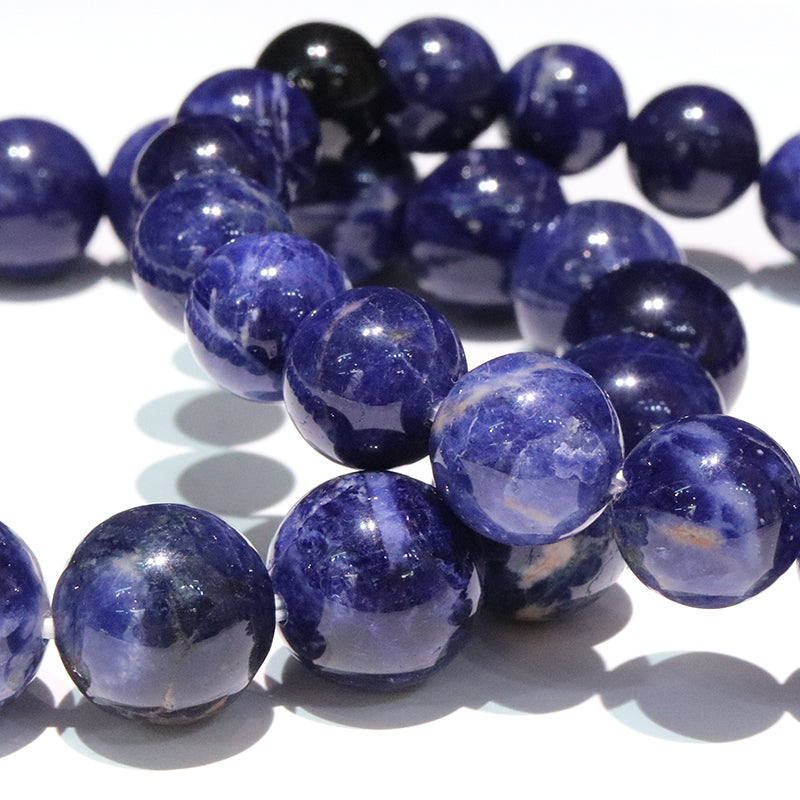 ブレス　インペリアルソーダライト＜ブラジル産＞　山梨研磨　丸 [co-g2132]