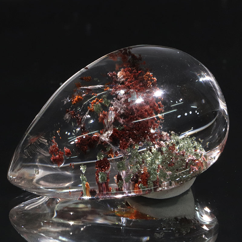 【動画】ルース　ガーデンクォーツ＜ブラジル産＞　ドロップ型  [co-g2128]