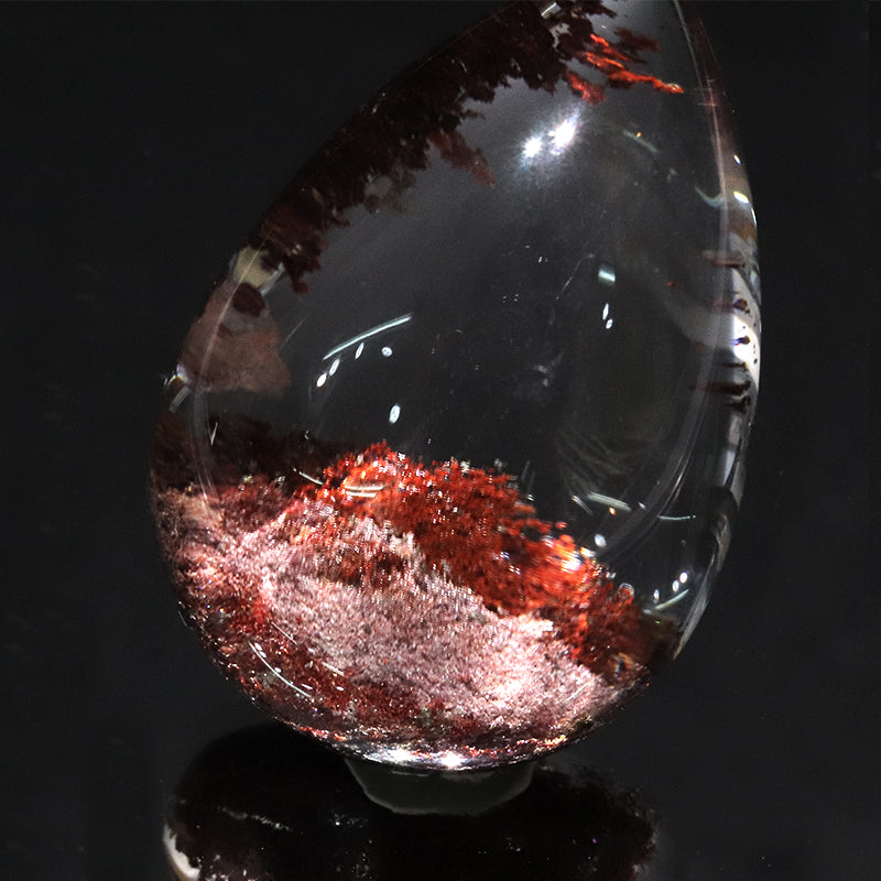 【動画】ルース　ガーデンクォーツ＜ブラジル産＞　ドロップ型  [co-g2128]