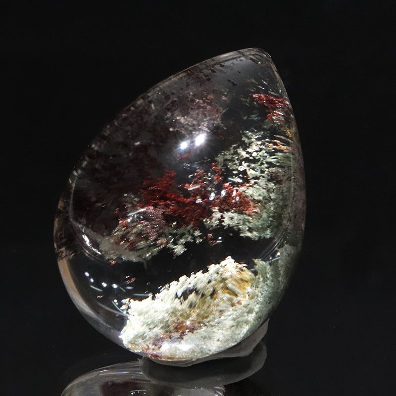 【動画】ルース　ガーデンクォーツ＜ブラジル産＞　ドロップ型  [co-g2128]