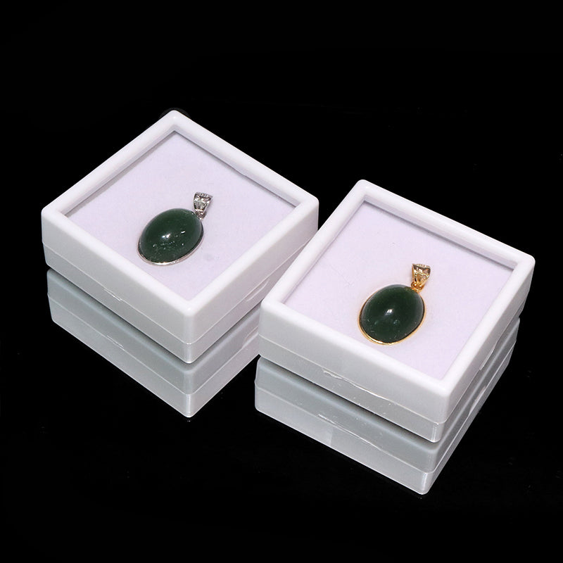 【割引不可】ペンダントトップ　ネフライト＜中国産＞　オーバル型　約14×18mm　silver925  [co-g2135]