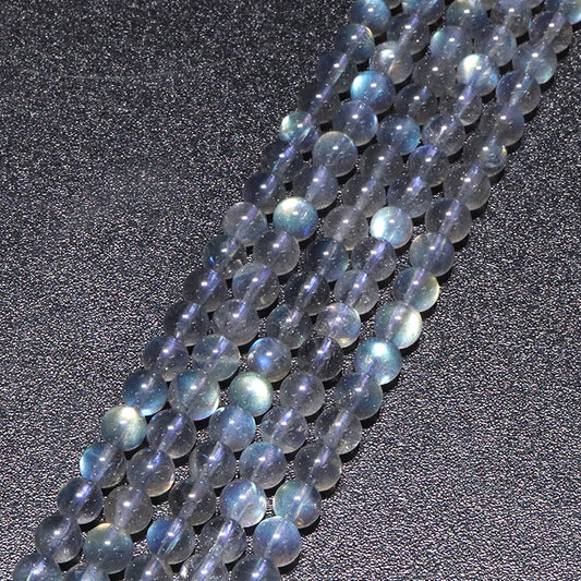 連　ラブラドライト＜マダガスカル産＞　丸　約6mm  [co-g2136]