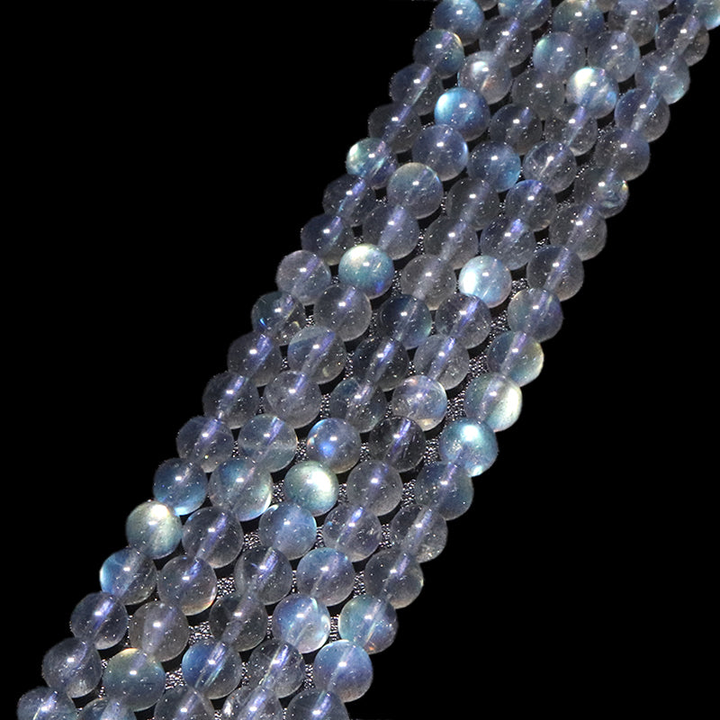 連　ラブラドライト＜マダガスカル産＞　丸　約6mm  [co-g2136]