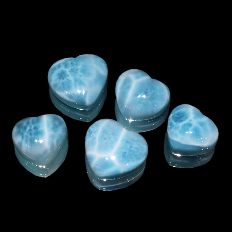 ルース　ラリマー＜ドミニカ産＞　ハート型  [co-g2137]