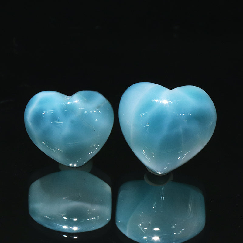 ルース　ラリマー＜ドミニカ産＞　ハート型  [co-g2137]