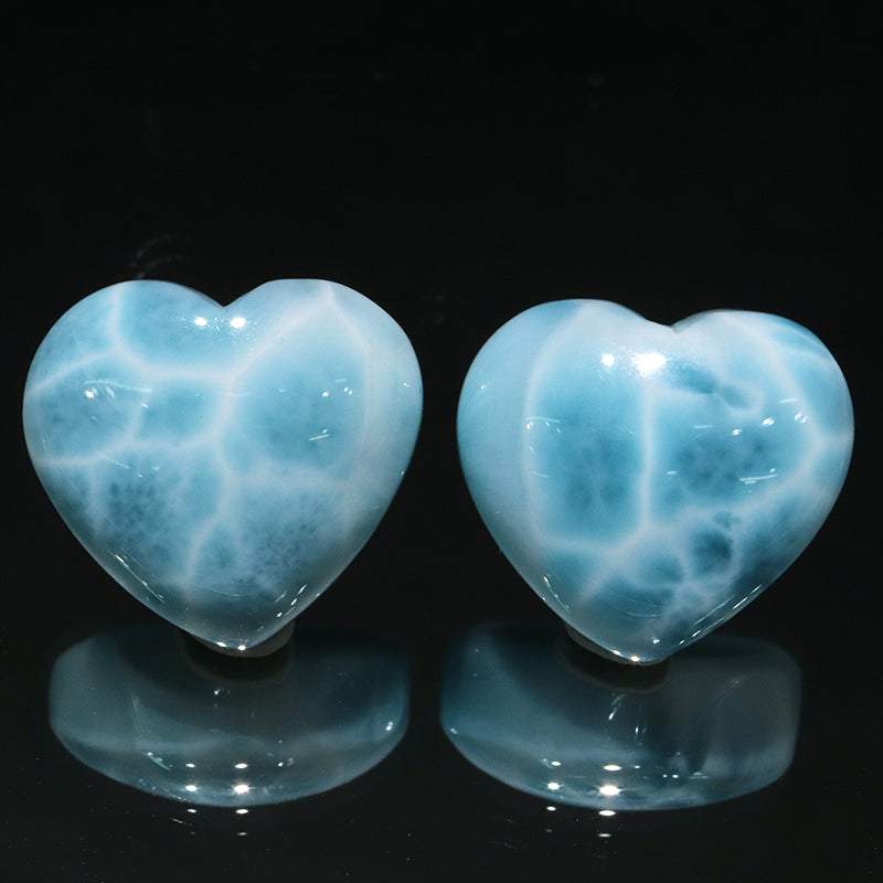 ルース　ラリマー＜ドミニカ産＞　ハート型  [co-g2137]