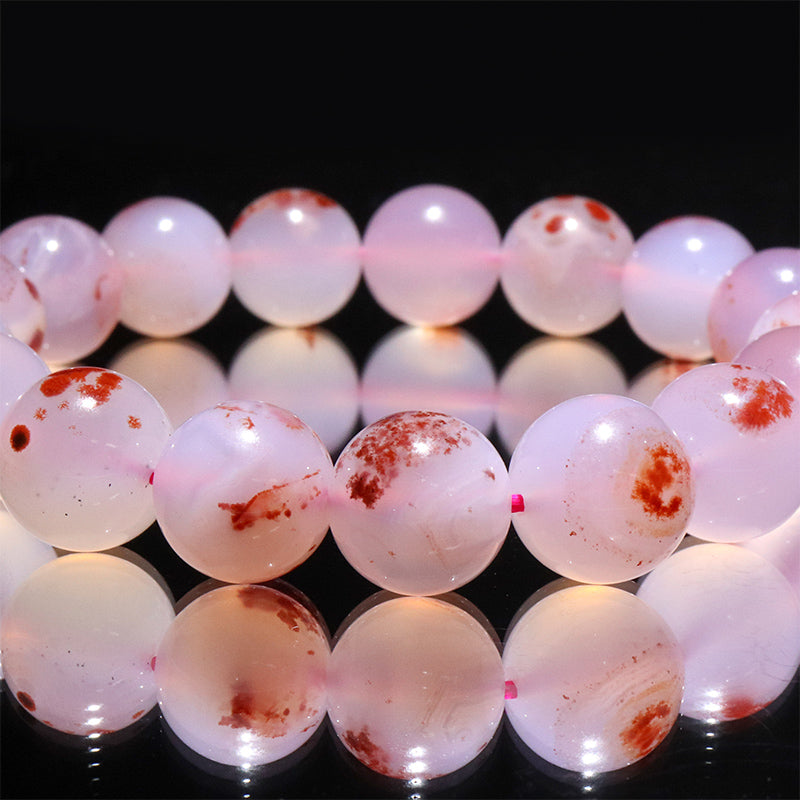 Bracelet Cinnabar Agate <Madagascar> Round [br-g0094]