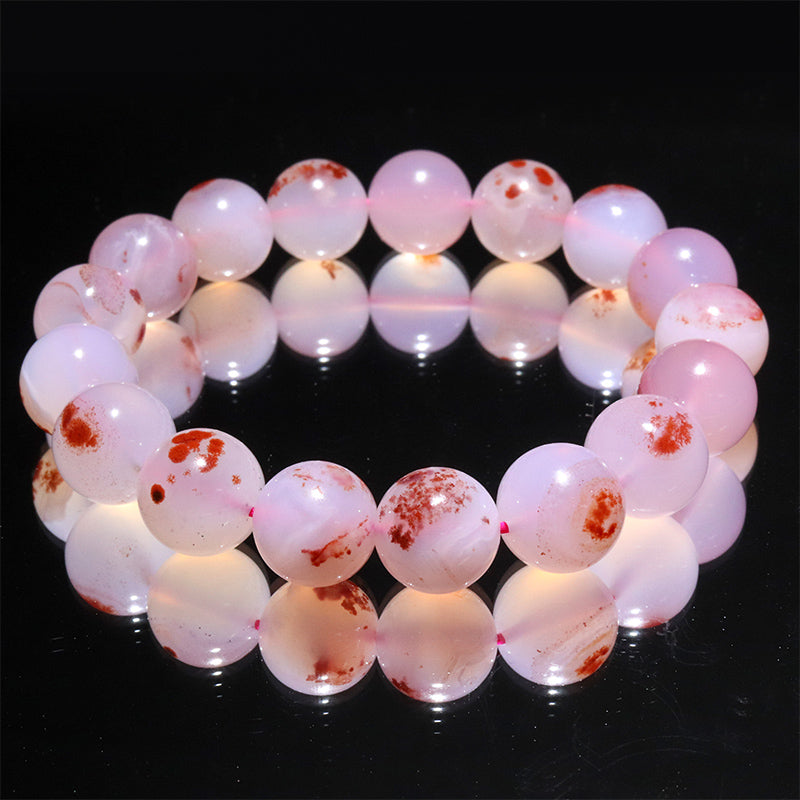 Bracelet Cinnabar Agate <Madagascar> Round [br-g0094]