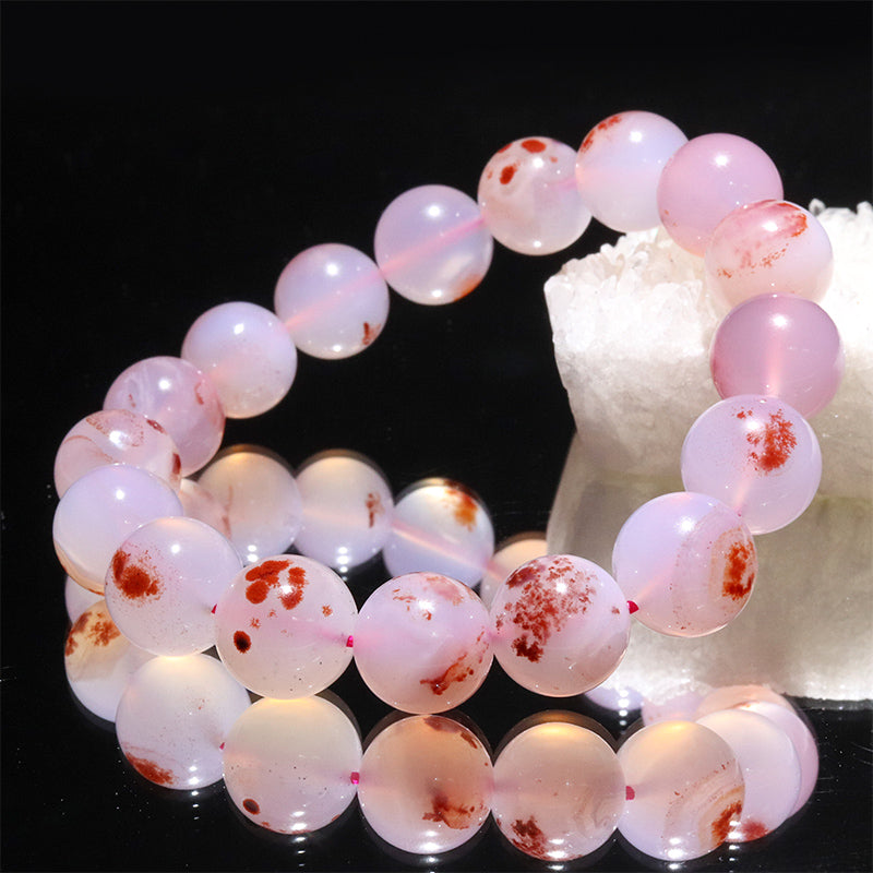 Bracelet Cinnabar Agate <Madagascar> Round [br-g0094]