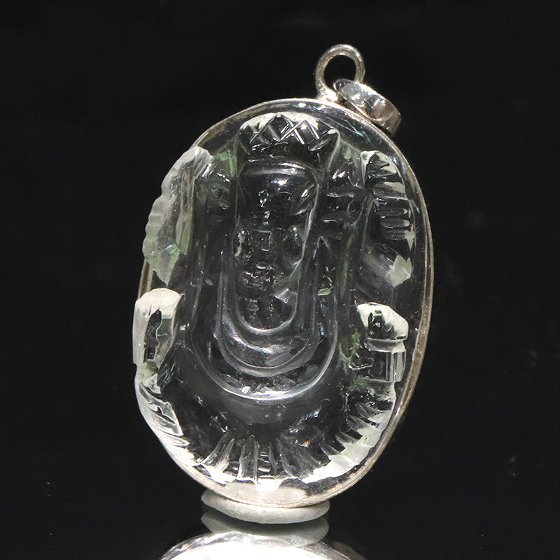 【割引不可】ペンダントトップ　ガネーシャ　オーバル型　約約25～33×35～41mm　Silver925　シルバー　全6種  [co-g2159]