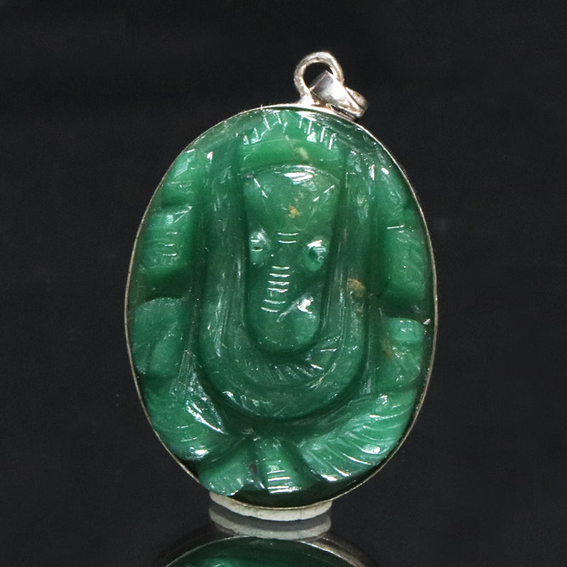 【割引不可】ペンダントトップ　ガネーシャ　オーバル型　約約25～33×35～41mm　Silver925　シルバー　全6種  [co-g2159]