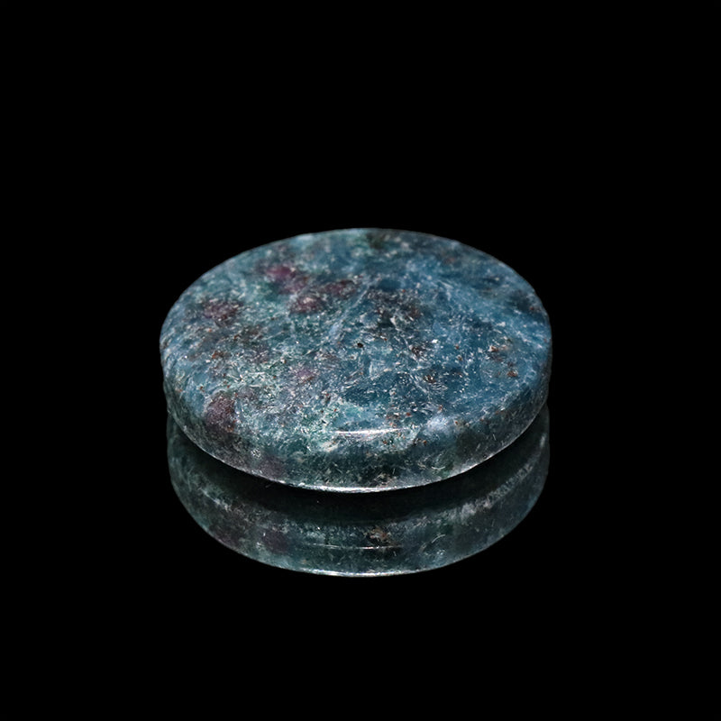 ルース　ルビーインカイヤナイト　丸型　約17～20mm　ケース入り　ランダム発送  [co-g2190]