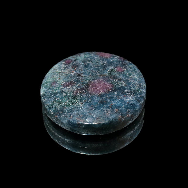 ルース　ルビーインカイヤナイト　丸型　約17～20mm　ケース入り　ランダム発送  [co-g2190]