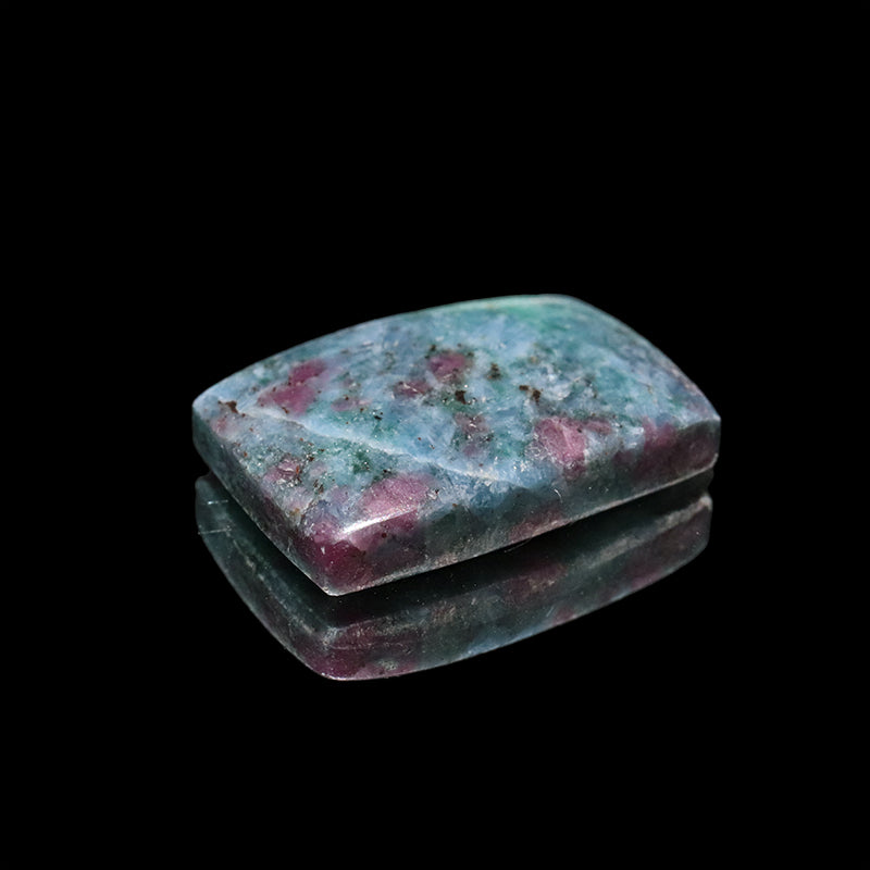 ルース　ルビーインカイヤナイト　スクエア型　約12～16mm×約16～29mm　ケース入り　ランダム発送  [co-g2191]