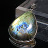 Get 30% off when you purchase 10 or more eligible items. Automatic discount at checkout. Labradorite Pendant Top (Madagascar), Drop Shape, 925 Sterling Silver [co-g1264]