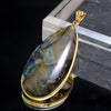 Get 30% off when you purchase 10 or more eligible items. Automatic discount at checkout. Labradorite Pendant Top (Madagascar), Drop Shape, 925 Sterling Silver [co-g1264]