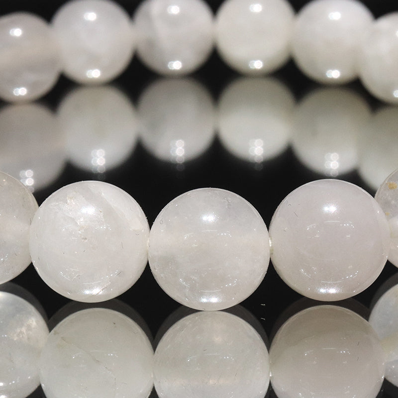 【日本銘石】ブレス　おのころ水晶＜庫県/淡路島産＞　AAAランク　白 　約10mm　桐箱付き  [co-g2194]