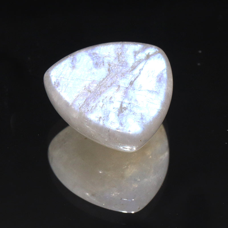ルース　ムーンストーン　インド産　トリリアント型　約9～13mm×約9～13mm　ケース入り  [co-g2193]