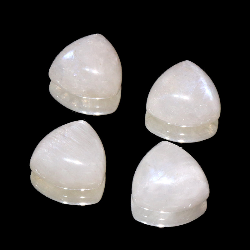 ルース　ムーンストーン　インド産　トリリアント型　約9～13mm×約9～13mm　ケース入り  [co-g2193]