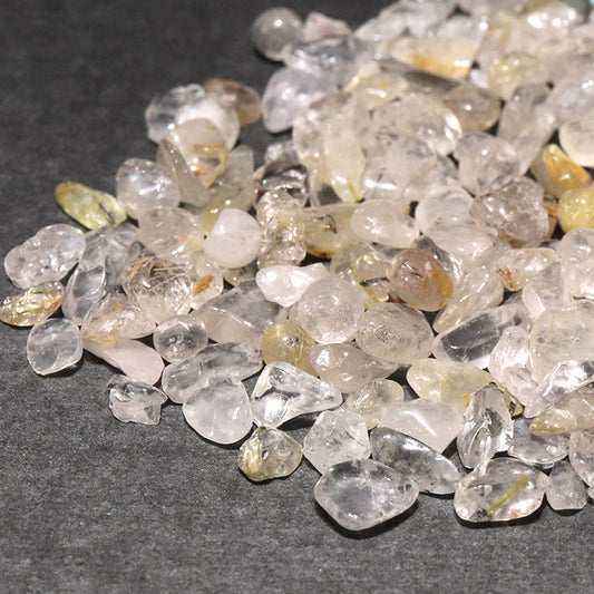 さざれ　ルチルクォーツ＜ブラジル産＞　約3～5mm　約1kg  [co-g2200]