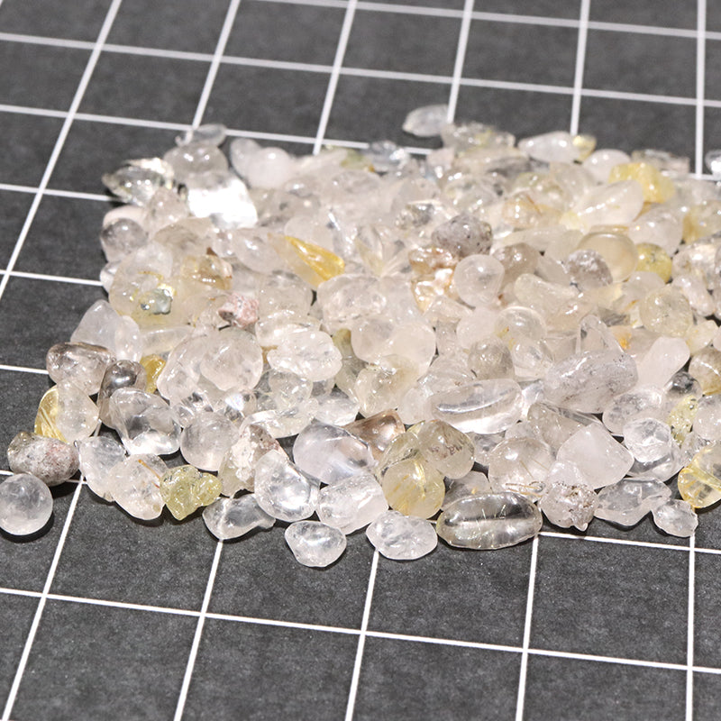 さざれ　ルチルクォーツ＜ブラジル産＞　約3～5mm　約1kg  [co-g2200]