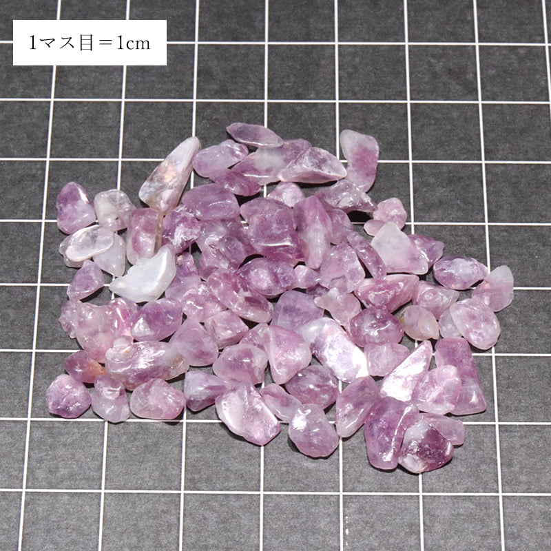 さざれ　パープルマイカ　約4mm～12mm　オリジナルパッケージ付　約100g  [gr-g0075]