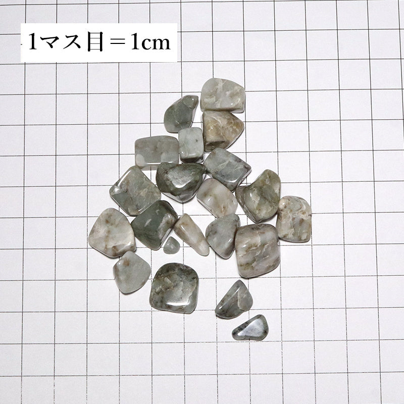 【日本銘石】日高青晶石＜北海道/日高 沙流川産＞　さざれ　約100ｇ [co-g2747]