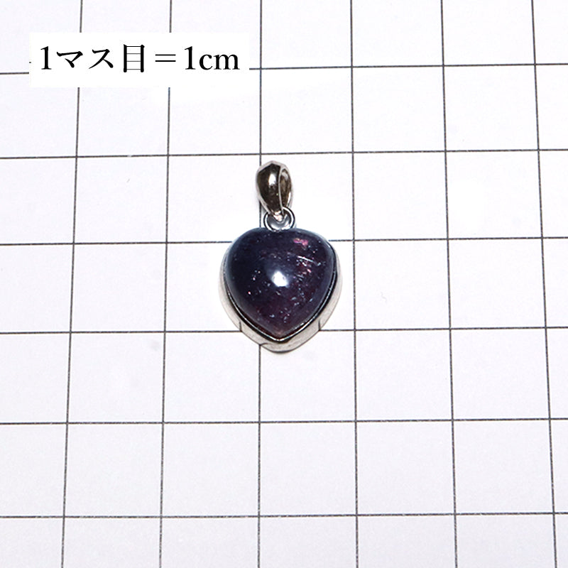 アイオライトサンストーン＜インド産＞　ハート型　約13～16×11～14mm　ステンレス製　シルバー [co-g2748]
