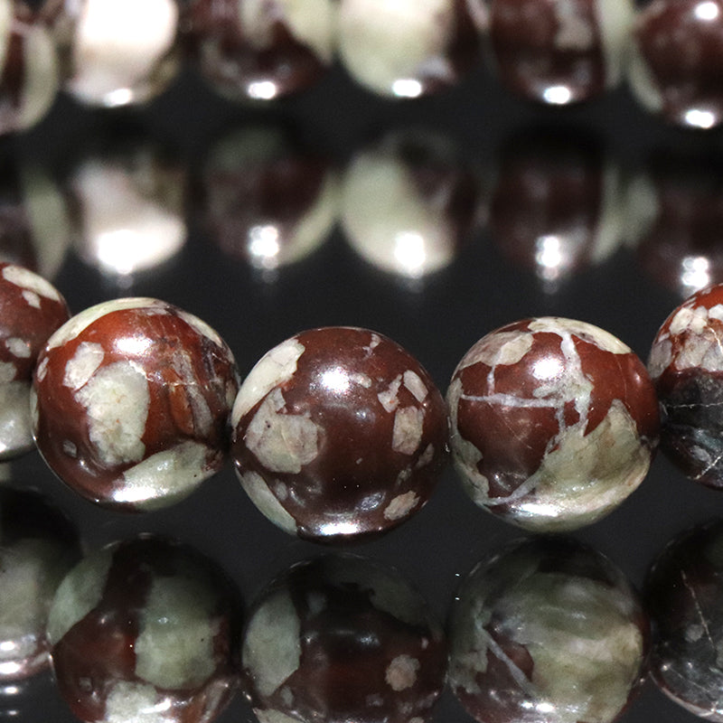 【日本銘石】ブレス　根尾ほたる石＜岐阜県産＞　丸約10mm  [co-g2224]