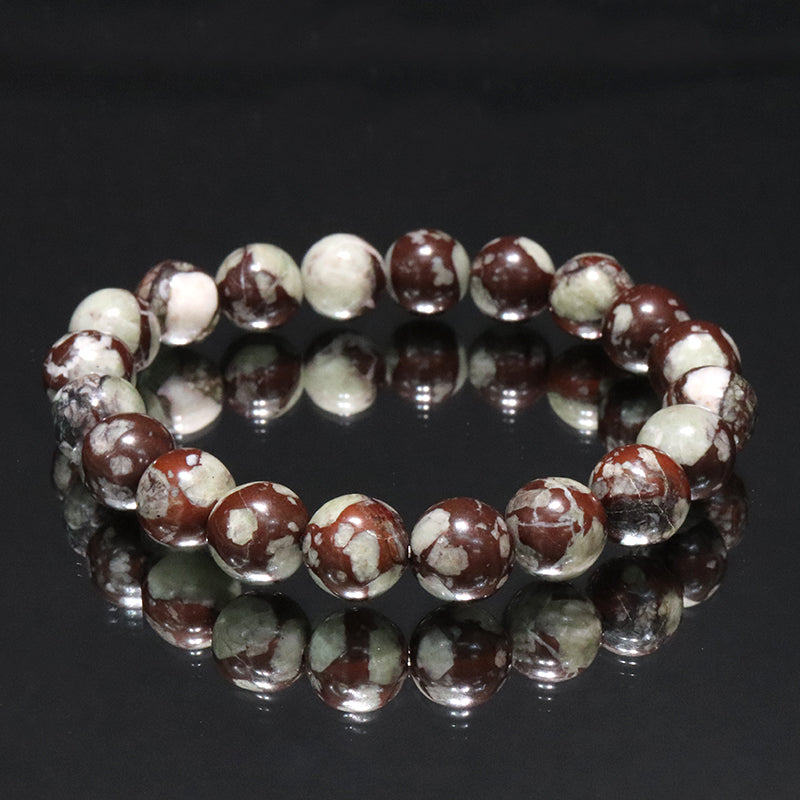 【日本銘石】ブレス　根尾ほたる石＜岐阜県産＞　丸約10mm  [co-g2224]